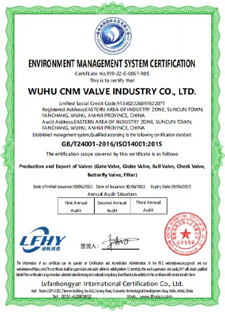 GB/T24001-2016/ISO14001:2015 Certificate